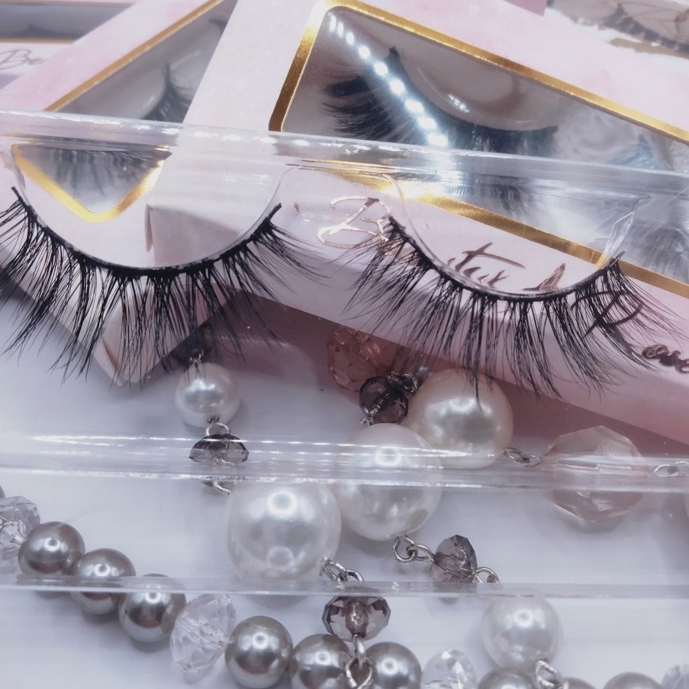 100% Real Mink Reusable Natural Whispy Eyelashes 6D 16 mm